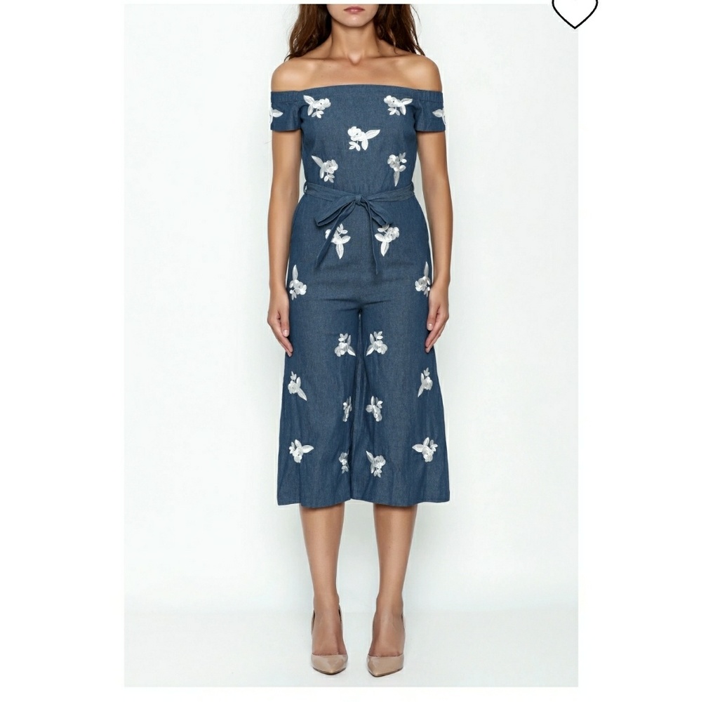English factory embroidered jumpsuit xs - Picture 2 of 3